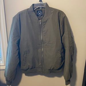 Olive bomber jacket